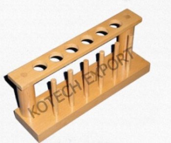  Wooden Test Tube Stand With Drying Pegs